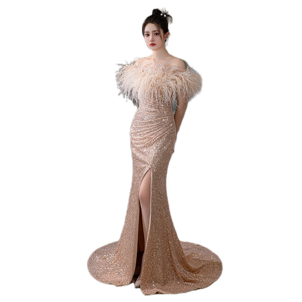 Vestido de Noche Elegante Silueta Sirena - Image 3