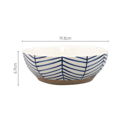 Tazón de Cerámica Azul Gota de Lluvia - Diseño Nórdico Japonés - Image 10