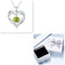 Female 925 Plateado Twelve Birthstone Pendant Necklace Platinum Box August