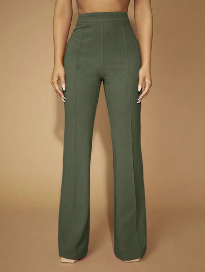 Pantalones de Cintura Alta para Mujer - Elegancia Profesional y Comodidad Diaria - Image 36