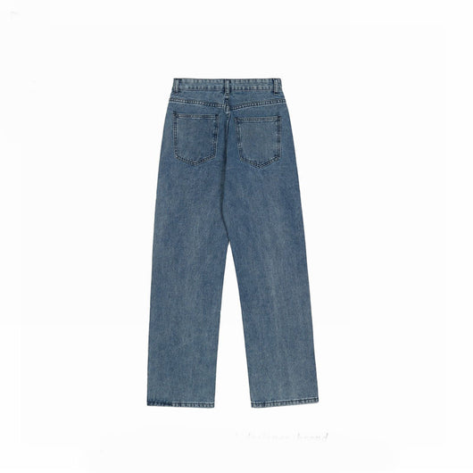 Jeans Desgastados con Letras Estampadas de la Calle - Image 10