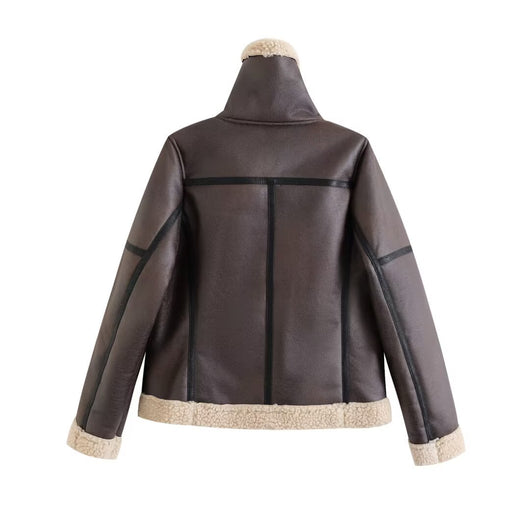 Chaqueta Cropped Estilo Biker para Mujer - Image 12