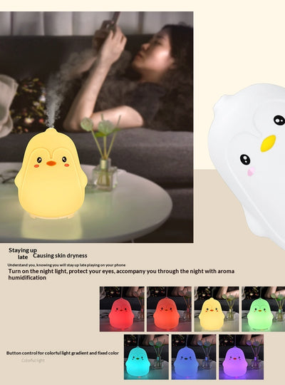 Difusor Humidificador Luz Nocturna Pingüino Aromaterapia - Image 11