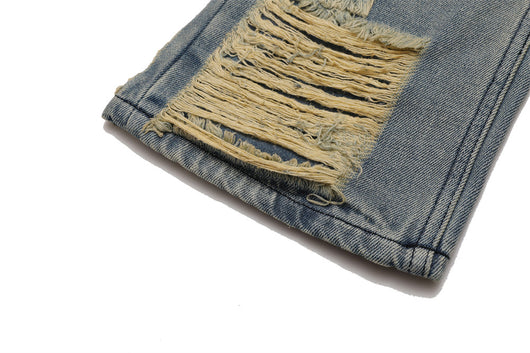 Jeans Desgastados a Mano con Efecto Vintage para Hombre - Image 17