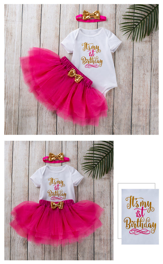 Blusa Infantil Estampada con Malla y Falda Coordinada - Image 18