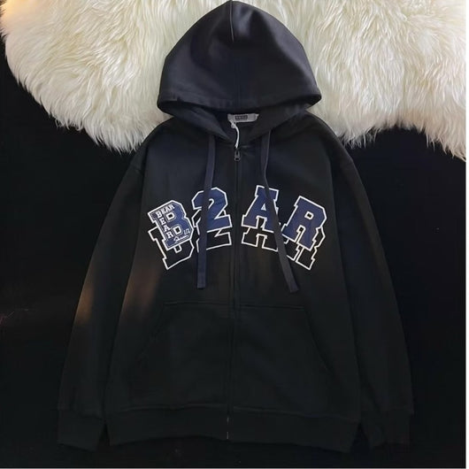 Chaqueta Beisbolera Oversized con Cuello de Solapa - Image 4