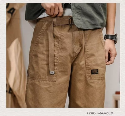 Pantalones Casuales Retro Americanos Talla Grande Rectos y Holgados - Image 15