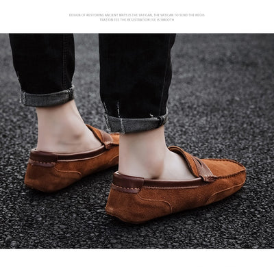 Mocasín de Cuero con Detalles en Contraste - Zapatos Versátiles para Hombre - Image 18