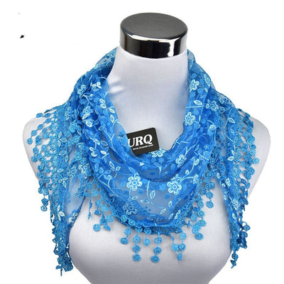 Pañuelo Étnico Floral de Gasa - Kerchief Bohemio Versátil - Image 15