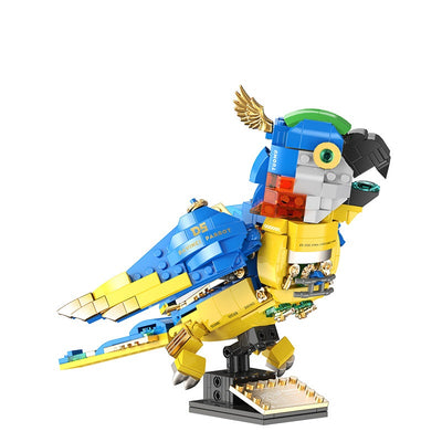 Loro Guacamayo Steampunk Mecánico Educativo Armable - Image 5