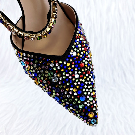 Juego de Bolsas para Zapatos con Sandalia Punta Abierta y Asa de Diamante - Image 17