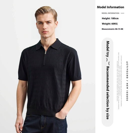 Polo Slim Fit con Textura Twist - Diseño Minimalista y Versátil - Image 4