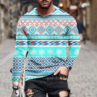 Camisa Manga Larga Hombre Símbolo Rombo Estampado - Image 8