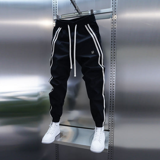 Pantalones Casuales Holgados a Rayas para Hombre - Image 3