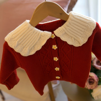 Cardigan Escolar Coreano para Niñas con Solapa - Image 10