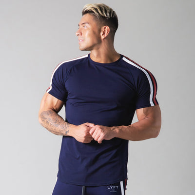 Playera Clásica de Cuello Redondo Manga Corta Color Liso para Hombre - Image 3