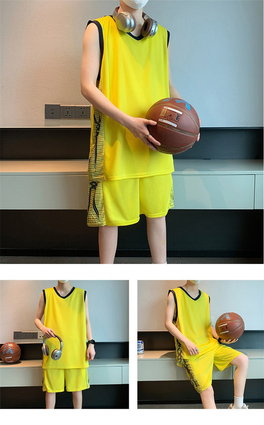Conjunto Deportivo Hombre Camiseta Chaleco Ice Silk Secado Rápido - Image 19
