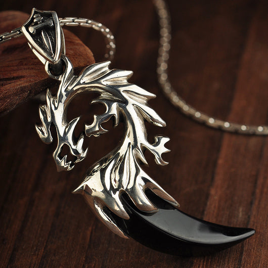 Colgante de Ágata Negra en Plata 925 - Estilo Poder Personalizado para Hombre - Image 9
