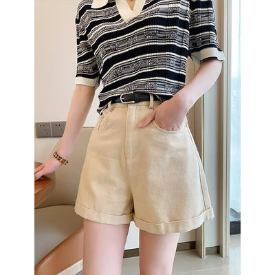 Shorts de Mezclilla Estilo Hong Kong para Mujer - Verano - Image 8