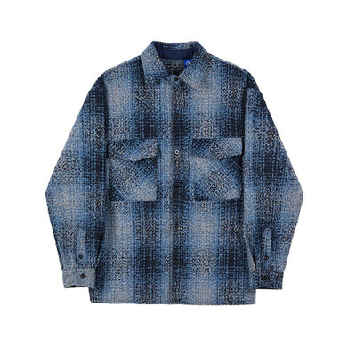 Camisa Cuadriculada Holgada para Hombre - Chaqueta Casual Talla Grande - Image 8
