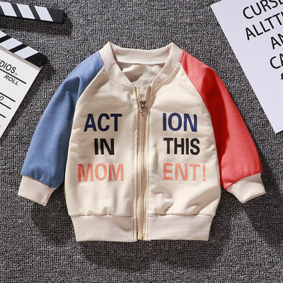 Chaqueta Béisbol Infantil Oso Grizzly Estilo Coreano