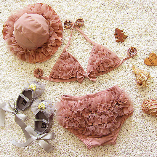 Traje de Baño Dividido para Bebé y Niña - Diseño Princesa - Image 11