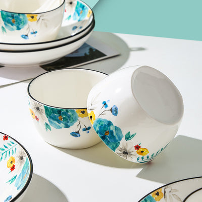 Juego de Vajilla Bone China con Diseño Floral - Image 2