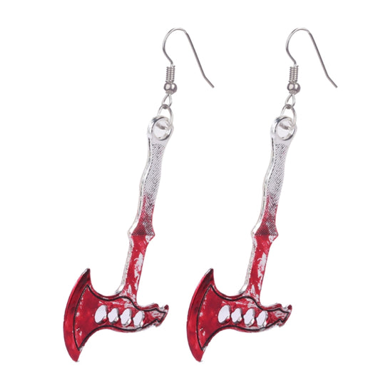 Pendientes de Terror para Halloween: Hacha y Tijeras Sangrientas - Image 4