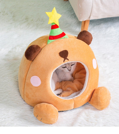 Cama Gato Estrella de la Suerte - Nido Cálido para Todas las Estaciones - Image 8