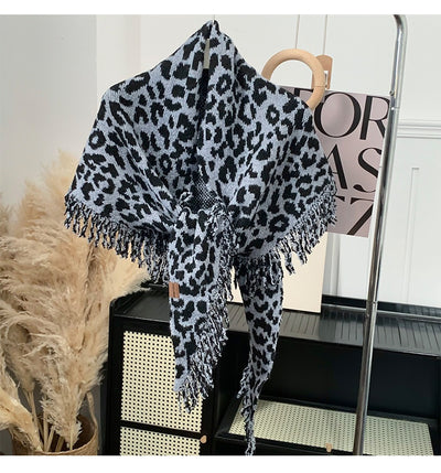 Bufanda Chal Leopardo con Flecos 2 en 1 Cálida y Elegante - Image 14