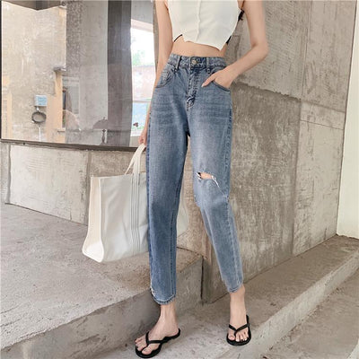 Jeans Rotos Talle Grande para Mujer - Diseño Moderno y Cómodo - Image 3
