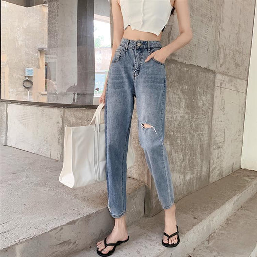 Jeans Rotos Talle Grande para Mujer - Diseño Moderno y Cómodo - Image 3