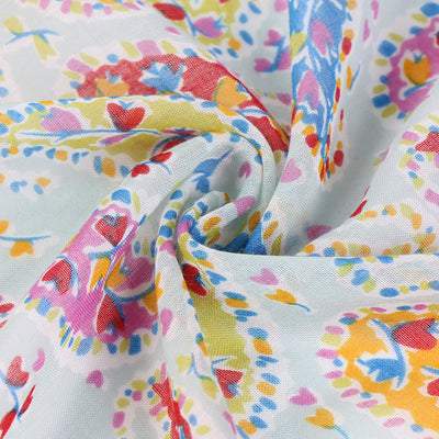 Pañuelo Bohemio Patchwork Retro con Estampado de Cachemira - Image 24