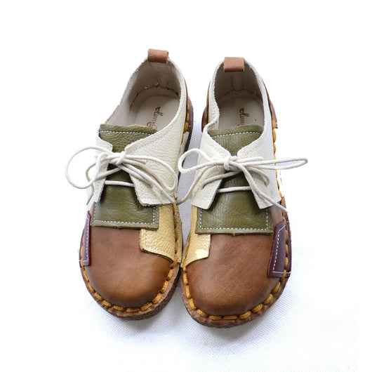 Zapatos Colorblock con Punta Redonda y Suela Blanda - Diseño Único y Cómodo - Image 9