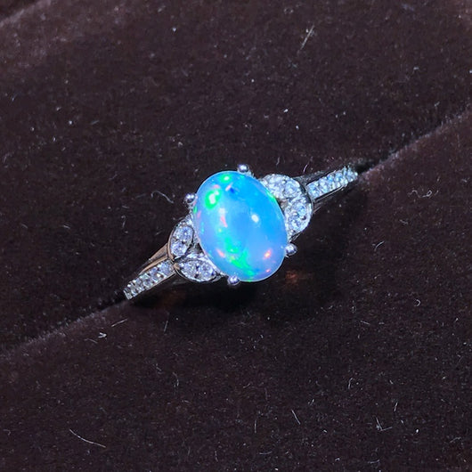 Anillo de Plata 925 con Ópalo Natural - Diseño Elegante para Mujer - Image 13
