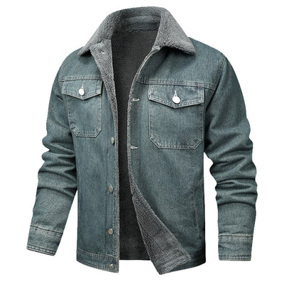 Chaqueta Denim Forrada en Polar para Hombre - Estilo Premium - Image 5
