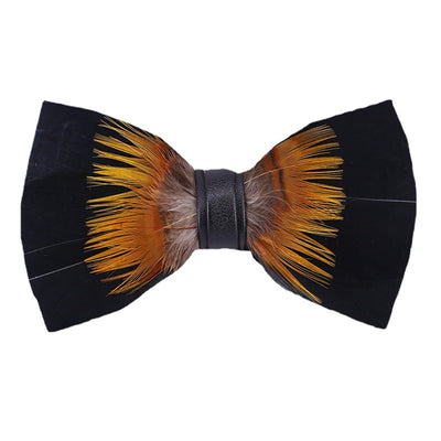Broche Moño de Plumas para Padrino - Flor de Solapa Elegante - Image 2