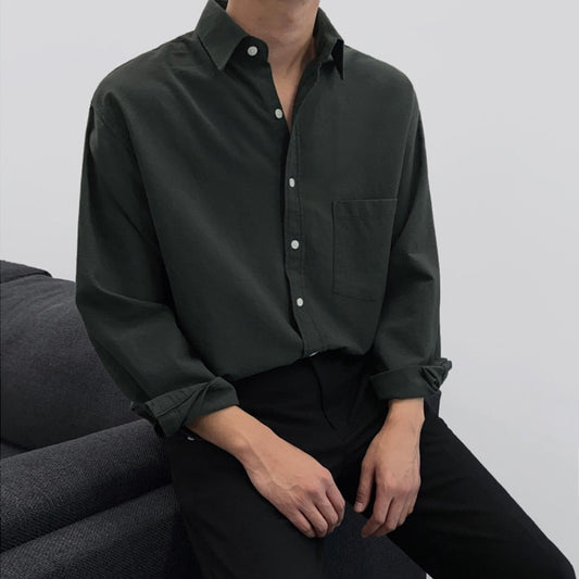 Camisa Japonesa Minimalista Estilo Coreano - Diseño Moderno y Elegante