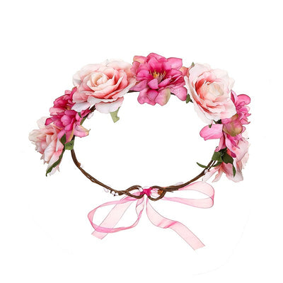 Guirnalda Floral de Rosas Coloridas para el Cabello - Image 14