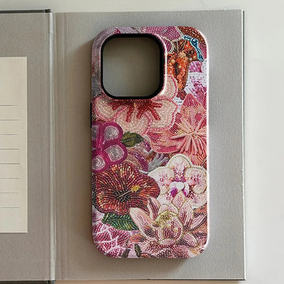 Funda para Celular Lunares Marrón y Rojo Lujo - Image 16