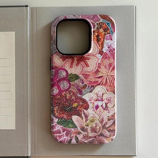 Funda para Celular Lunares Marrón y Rojo Lujo - Image 16
