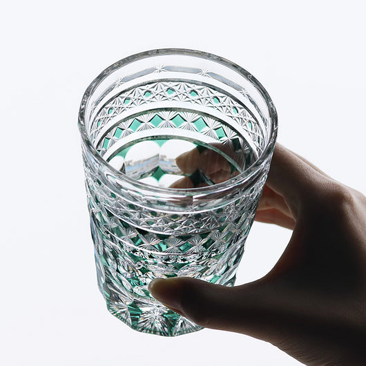 Vaso de Cristal Tallado a Mano Estilo Japonés para Whiskey y Jugos - Image 29