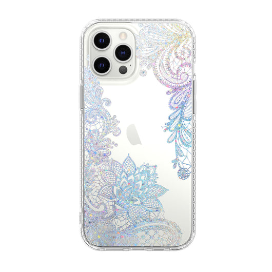 Funda Transparente para Celular con Patrón Mármol Mosaico y Flores - Image 13