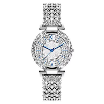 Reloj de Pulsera de Lujo con Diamantes Completos para Mujer - Diseño Versátil y Trendy - Image 12