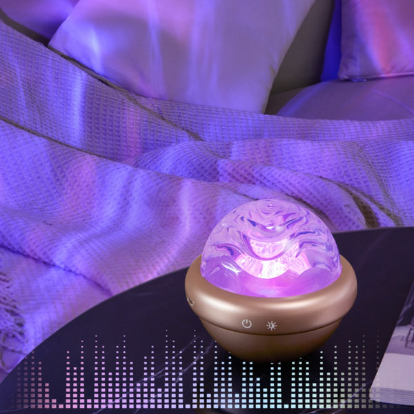 Lámpara Proyectora de Cielo Estrellado con Rosa - Luz Nocturna Atmosférica