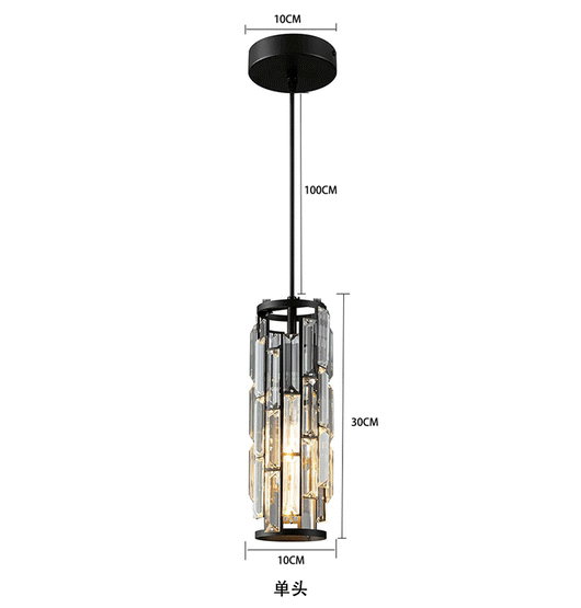 Lámpara Colgante Industrial Cristal LED Cabecera Restaurante Pasillo - Image 16