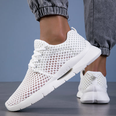 Zapatos Deportivos Flyknit Mesh para Parejas - Ligeros, Transpirables y Cómodos Talla Grande - Image 12