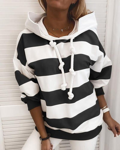Suéter Rayado de Manga Larga para Mujer - Blusa Delgada y Versátil - Image 13