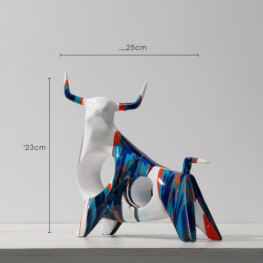 Lámpara Decorativa Vaca Colorida - Luz de Lujo para Sala de Estar - Image 6
