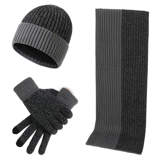 Conjunto Invernal de Gorro, Bufanda y Guantes Acolchados para Hombre - Image 2
